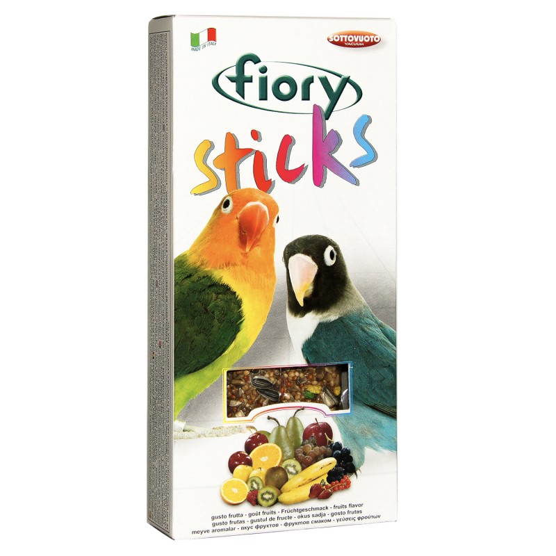 Купить FIORY палочки для средних попугаев Sticks с фруктами 2х60 г Fiory в Калиниграде с доставкой (фото)