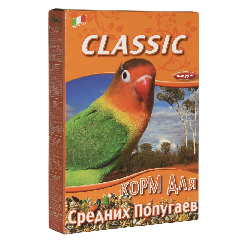 Купить FIORY корм для средних попугаев Classic 650 г Fiory в Калиниграде с доставкой (фото)