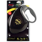 Купить flexi рулетка GIANT Neon XL (от 50 кг) ремень 8 м черная Flexi в Калиниграде с доставкой (фото 1)