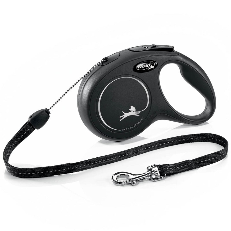 Купить Тросовый поводок-рулетка flexi New Classic S 8 м, для выгула собак весом до 12 кг, черная Flexi в Калиниграде с доставкой (фото)