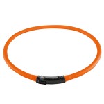 Hunter cветящийся светодиодный силиконовый ошейник шнурок на шею LED Yukon 20-70 см оранжевый