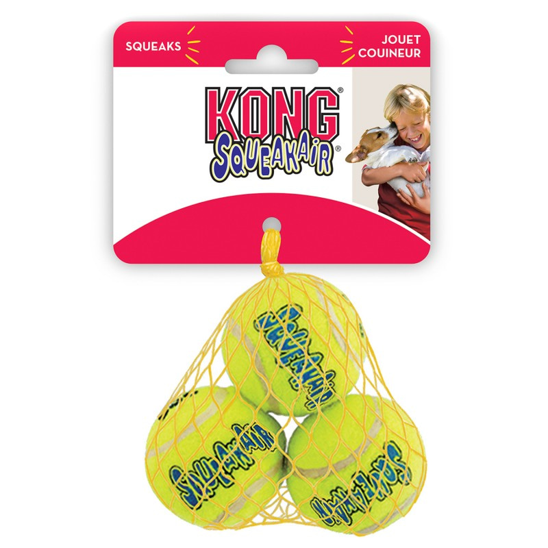 KONG игрушка для собак Air Теннисный мяч маленький 5 см, 3 шт