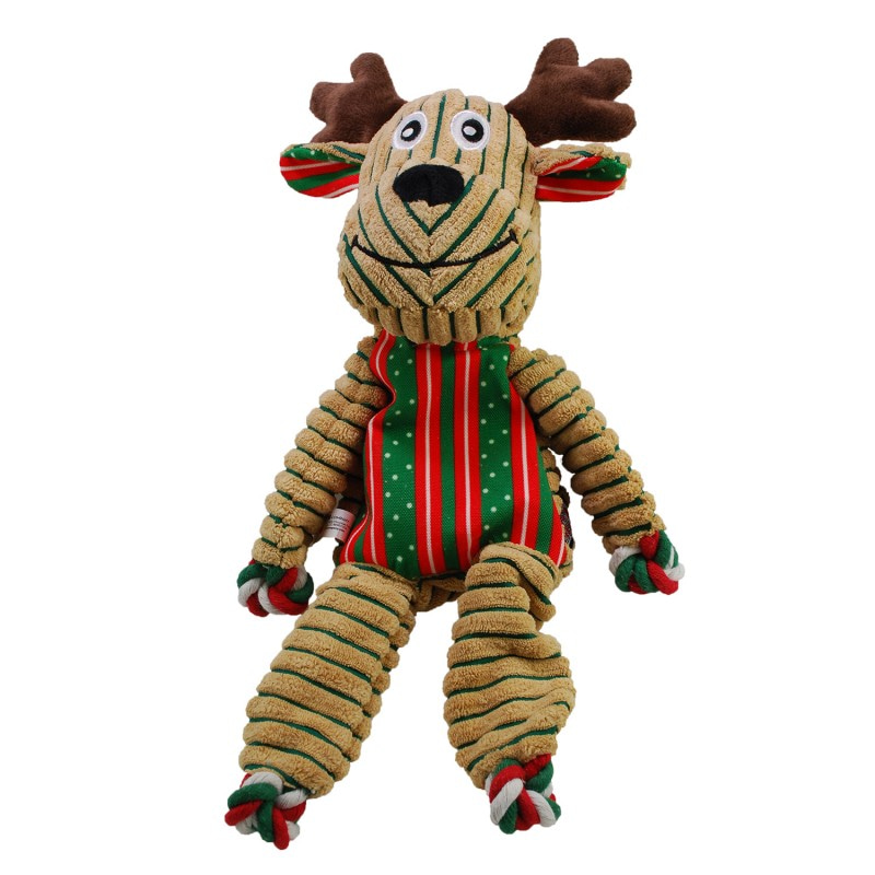 KONG Holiday игрушка для собак Floppy Knots Олень 26 см