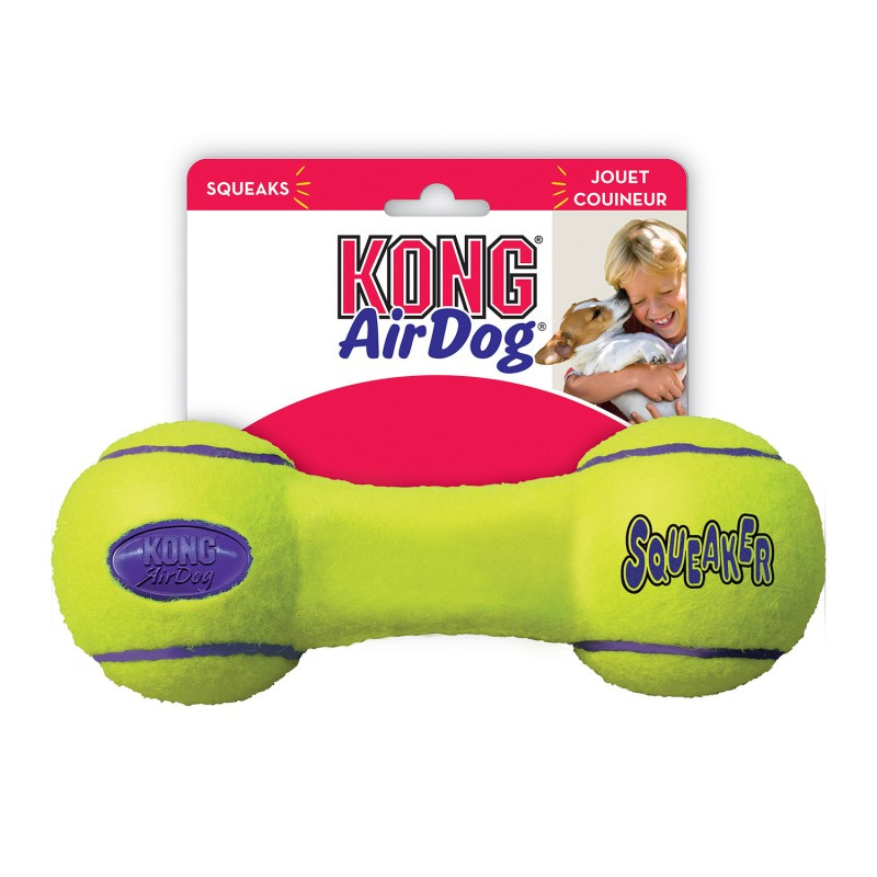 KONG игрушка для собак Air Гантель средняя 18 см