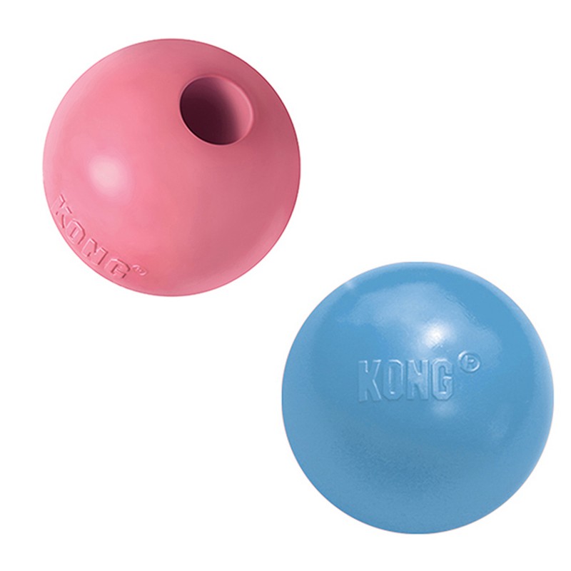 KONG Puppy игрушка для щенков "Мячик" 6 см цвета в ассортименте: розовый, голубой
