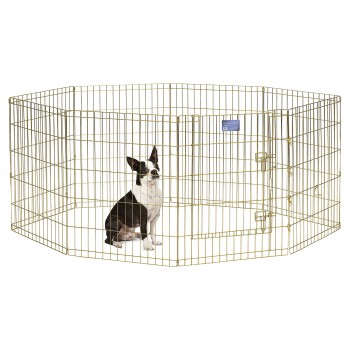 MidWest вольер 8 панелей 61х76h см с дверью позолоченный цинк