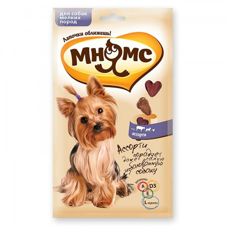 Мнямс Ассорти лакомство для собак мелких пород