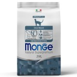 Сухой корм Супер-премиум класса MONGE SUPERPREMIUM Monoprotein Sterilised Trout Cat с форелью для стерилизованных кошек 400 гр