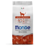 Сухой корм Супер-премиум класса MONGE Natural Superpremium Senior Cat для возрастных кошек старше 7 лет с пониженной физической активностью, с курицей 1,5 кг