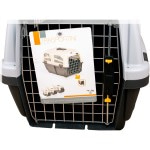 Купить MPS переноска для кошек и небольших собак SKUDO 2 55х36х35h см с металлической дверцей с замком серая MPS в Калиниграде с доставкой (фото 10)