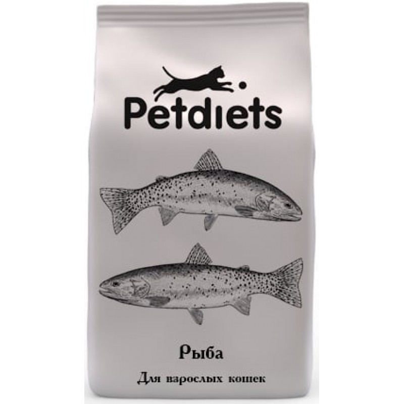 Купить Сухой корм Petdiets для взрослых кошек Рыба 8 кг Petdiets в Калиниграде с доставкой (фото)