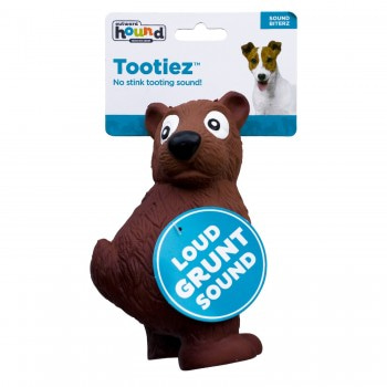 OH игрушка для собак Tootiez Медведь латекс с пищалкой, 22 см