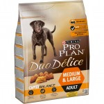 Купить Purina Pro Plan DUO DELICE OPTIBALANCE для собак крупных и средних пород с курицей и рисом, 2.5 кг Pro Plan Duo Delice в Калиниграде с доставкой (фото)