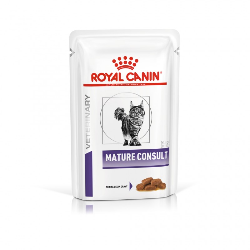 Royal Canin Mature Consult консервированный диетический корм для кошек старше 7 лет (в соусе) 85 гр