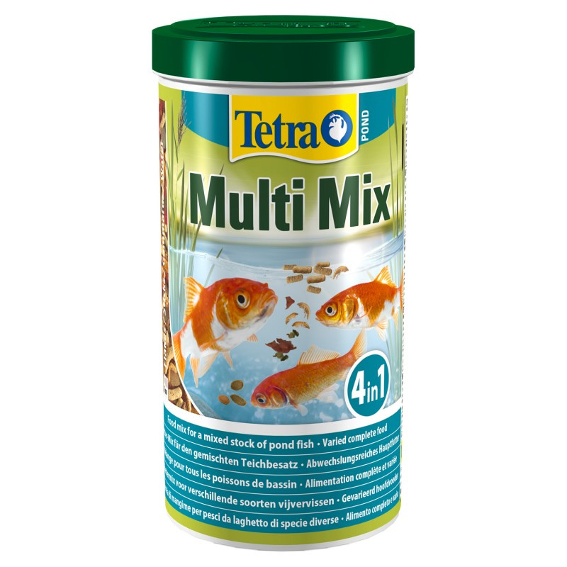 Tetra Pond MultiMix корм для пруд.рыб (гранулы, хлопья, таблетки, гаммарус) 1 л