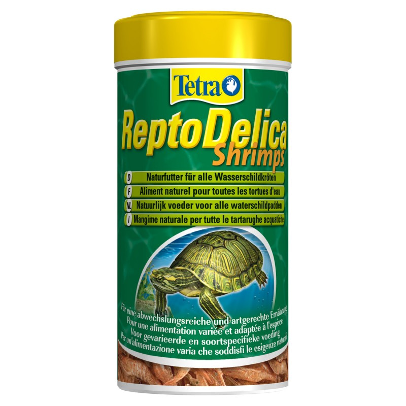 Tetra ReptoMin Delica Shrimps креветки лакомство для водных черепах 250 мл