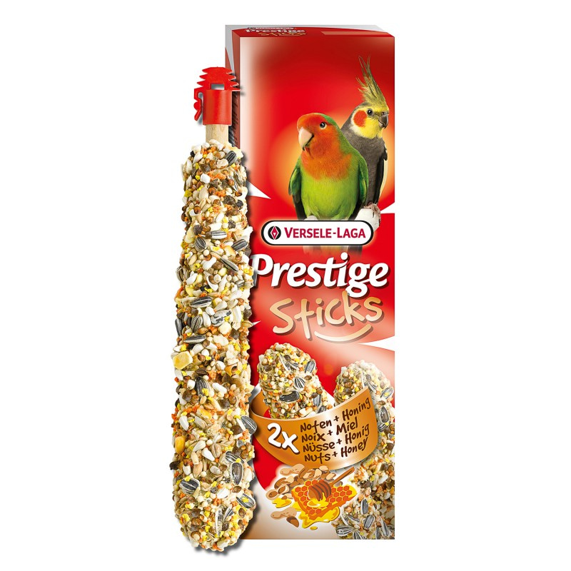 VERSELE-LAGA палочки для средних попугаев Prestige с орехами и медом 2х70 г