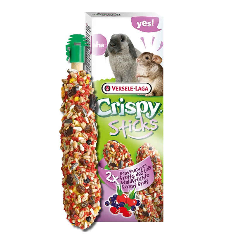 VERSELE-LAGA палочки для кроликов и шиншилл Crispy с лесными ягодами 2х55 г