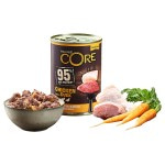 Беззерновой влажный корм Wellness CORE 95 Chicken and Duck with Carrots из курицы с уткой и морковью для взрослых собак 400 г