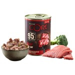 Беззерновой монопротеиновый влажный корм Wellness CORE 95 Single Protein Adult Beef Broccoli из говядины с брокколи для взрослых собак 400 г
