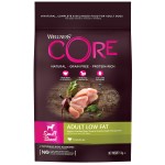 Беззерновой корм со сниженным содержанием жира Wellness CORE Adult LOW FAT Small Breed Grain free Turkey из индейки с курицей для взрослых собак мелких пород 5 кг