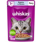 Купить WHISKAS консервы для кошек, рагу с форелью и лососем, 75г Whiskas в Калиниграде с доставкой (фото 1)