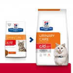 HILLS Prescription Diet c/d Urinary Stress Feline Chicken диетический корм для кошек с идиопатическим циститом (ИЦК) с курицей 400 гр