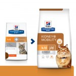 Hill's Prescription Diet k/d, Mobility Kidney Joint Care диетический корм для кошек для поддержания здоровья почек и суставов, 2 кг