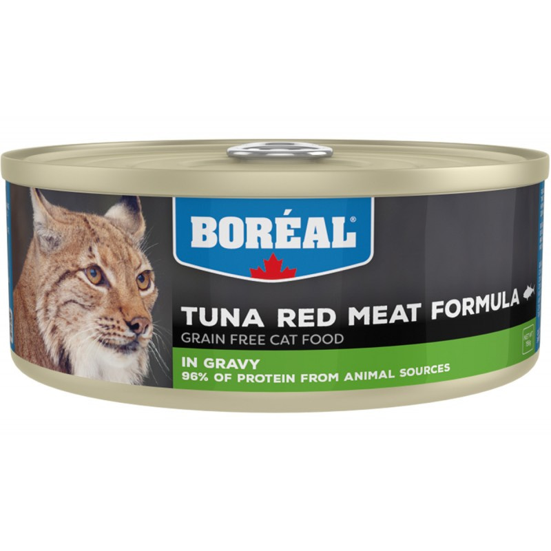 Беззерновой влажный корм для кошек BOREAL Красное мясо тунца в соусе 80 гр