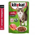 Купить Консервы для кошек KiteKat говядина в желе 85г Kitekat в Калиниграде с доставкой (фото 1)