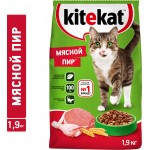 Купить Корм сухой для кошек KiteKat Мясной пир 1.9кг Kitekat в Калиниграде с доставкой (фото)