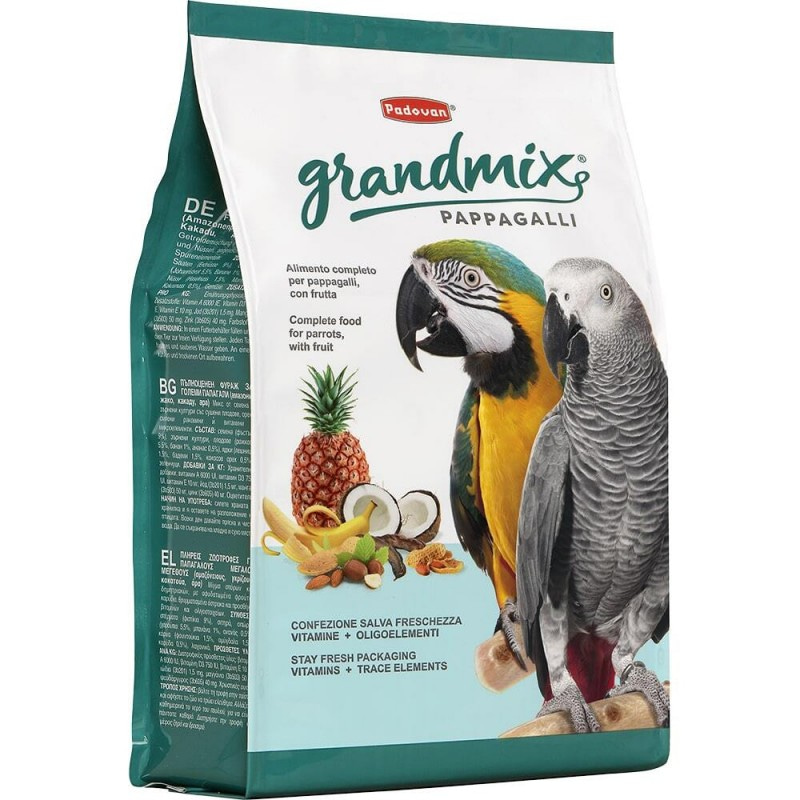 Купить Корм для крупных попугаев Padovan Grandmix Pappagalli, 2 кг Padovan в Калиниграде с доставкой (фото)