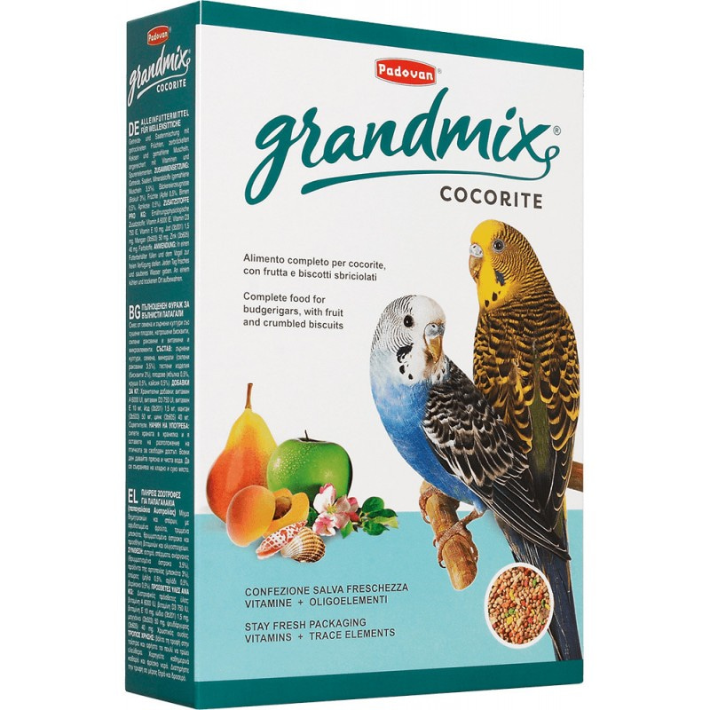 Купить Корм для волнистых попугаев Padovan Grandmix Cocorite, 1 кг Padovan в Калиниграде с доставкой (фото)