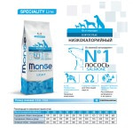 Купить MONGE низкокалорийный монобелковый корм для собак с избыточным весом, лосось, рис, 12 кг Monge в Калиниграде с доставкой (фото 1)