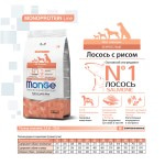 Купить MONGE Монобелковый корм с лососем и рисом для взрослых собак всех пород 12 кг Monge в Калиниграде с доставкой (фото 1)