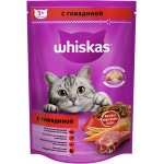 Купить Сухой корм WHISKAS® для кошек «Вкусные подушечки с нежным паштетом, с говядиной», 350 г Whiskas в Калиниграде с доставкой (фото 1)