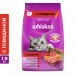 WHISKAS для кошек «Вкусные подушечки с нежным паштетом, с говядиной», 1.9кг 