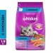 Корм сухой Whiskas Вкусные подушечки, для взрослых кошек, с нежным паштетом и лососем, 1.9 кг