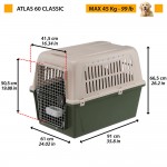 Купить Ferplast ATLAS 60 CLASSIC перевозка для собак крупных пород до 45 кг, 91 x 61 x 68 см Ferplast в Калиниграде с доставкой (фото 2)