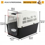 Купить Ferplast ATLAS 70 PROFESSIONAL перевозка для собак крупных пород до 60 кг, 101 x 68,5 x 75,5 см Ferplast в Калиниграде с доставкой (фото 2)