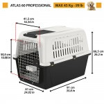 Купить Ferplast ATLAS 60 PROFESSIONAL перевозка для собак средних и крупных пород до 45 кг, 91 x 61 x 68 см Ferplast в Калиниграде с доставкой (фото 1)