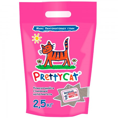 PrettyCat наполнитель комкующийся для кошачьих туалетов "Euro Mix" 2,5 кг