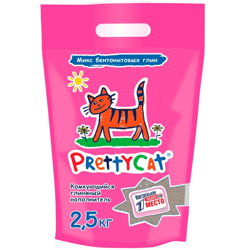 Купить PrettyCat наполнитель комкующийся для кошачьих туалетов "Euro Mix" 2,5 кг PrettyCat в Калиниграде с доставкой (фото)