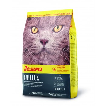 JOSERA Catelux корм для разборчивых и длинношерстных кошек выведение комков шерсти из ЖКТ 10 кг