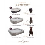 Ортопедическая лежанка для собак и котов Coco de Boho Pets «Kenya COMFORT Сement ASH Large» 82*102*20 см