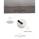Ортопедическая лежанка для собак и котов Coco de Boho Pets «Kenya COMFORT Сement ASH Large» 82*102*20 см