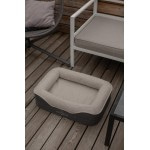 Ортопедическая лежанка для собак и котов Coco de Boho Pets «Kenya COMFORT Pearl Black Small» 50*72*20 см