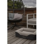 Ортопедическая лежанка для собак и котов Coco de Boho Pets «Kenya COMFORT Pearl Black Small» 50*72*20 см