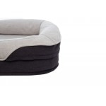Ортопедическая лежанка для собак и котов Coco de Boho Pets «Kenya COMFORT Pearl Black Small» 50*72*20 см