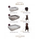 Ортопедическая лежанка для собак и котов Coco de Boho Pets «Relax Kenya Сement Small» 50*72*20 см